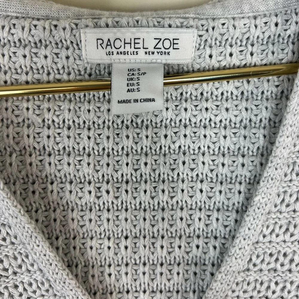 Rachel Zoe Gray Hooded Sweater, Small